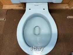 Vintage American Standard BLUE Toilet Round Bowl Standard Height 12 Rough