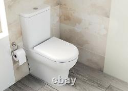 VitrA Zentrum Close Coupled D Shape Fully Back to wall Toilet Pan WC Soft Seat
