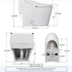 WOODBRIDGE B0960S Compact One-Piece Dual Flush Toilet with Integrated Bidet